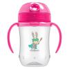 imageDr Browns Milestones Soft Spout Sippy Cup with Handles Blue Tiger Hero BPAFree 9 oz270 mL 9mPink Bunny Hero