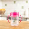 imageDr Browns Milestones Soft Spout Sippy Cup with Handles Blue Tiger Hero BPAFree 9 oz270 mL 9mPink Bunny Hero