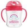 imageDr Browns Milestones Soft Spout Sippy Cup with Handles Blue Tiger Hero BPAFree 9 oz270 mL 9mPink Rainbow
