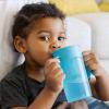 imageDr Browns Milestones Straw to 360 Cup Set Convertible Toddler Training Cup Set with Interchangeable Silicone Straw and 360 Degree Cup Lids Ocean Blue 10 oz300 mL BPA Free 9m 2 PackOcean Blue