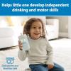 imageDr Browns Milestones Straw to 360 Cup Set Convertible Toddler Training Cup Set with Interchangeable Silicone Straw and 360 Degree Cup Lids Ocean Blue 10 oz300 mL BPA Free 9m 2 PackOcean Blue
