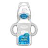 imageDr Browns Milestones WideNeck Sippy Spout Bottle with 100 Silicone Handles EasyGrip Handles with Soft Sippy Spout 9oz270mL LightPink ampamp Ecru 2Pack 6m1 Pack  Gray