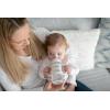 imageDr Browns Milestones WideNeck Sippy Spout Bottle with 100 Silicone Handles EasyGrip Handles with Soft Sippy Spout 9oz270mL LightPink ampamp Ecru 2Pack 6m1 Pack  Gray