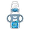 imageDr Browns Milestones WideNeck Sippy Spout Bottle with 100 Silicone Handles EasyGrip Handles with Soft Sippy Spout 9oz270mL LightPink ampamp Ecru 2Pack 6m1 Pack  Light Blue