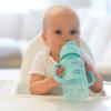 imageDr Browns Milestones WideNeck Sippy Straw Bottle with 100 Silicone Handles and Weighted Straw 9 oz270 mL Blue 6mGreen