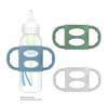 imageDr Browns Narrow Baby Bottle Handles 100 Silicone Easy Grip Removable Handles for Bottle to Sippy Cup Transition BlackEcruPink 3Pack 4mBlack  Ecru  Pink