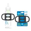imageDr Browns Narrow Baby Bottle Handles 100 Silicone Easy Grip Removable Handles for Bottle to Sippy Cup Transition BlackEcruPink 3Pack 4mBlack