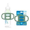 imageDr Browns Narrow Baby Bottle Handles 100 Silicone Easy Grip Removable Handles for Bottle to Sippy Cup Transition BlackEcruPink 3Pack 4mGreen