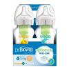 imageDr Browns Natural Flow AntiColic Options WideNeck Baby Bottles 5 oz150 mLwith Level 1 Slow Flow Nipple4 Pack0m9 oz  4 Pack  MorningNight Deco