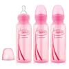 imageDr Browns Natural Flow AntiColic OptionsNarrow 8oz250mL Baby Bottle  Lovey Gift Set with Level 1 Slow Flow Nipples PinkPink