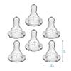 imageDr Browns Natural Flow Level 1 Narrow Baby Bottle Silicone Nipple Slow Flow 0m 100 Silicone Bottle Nipple 6 Count Pack of 1