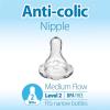 imageDr Browns Natural Flow Level 2 Narrow Baby Bottle Silicone Nipple Medium Flow 3m 100 Silicone Bottle Nipple 6 Count6 Count Pack of 1