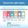 imageDr Browns Natural Flow Level 3 WideNeck Baby Bottle Silicone Nipple MediumFast Flow 6m 100 Silicone Bottle Nipple 6 Count Pack of 1Level 1  0m