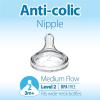 imageDr Browns Natural Flow Level 3 WideNeck Baby Bottle Silicone Nipple MediumFast Flow 6m 100 Silicone Bottle Nipple 6 Count Pack of 1Level 2  3m