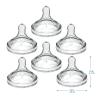imageDr Browns Natural Flow Level 3 WideNeck Baby Bottle Silicone Nipple MediumFast Flow 6m 100 Silicone Bottle Nipple 6 Count Pack of 1Level 4  9m