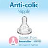imageDr Browns Natural Flow Preemie Flow Narrow Baby Bottle Silicone Nipple Slowest Flow 0m 100 Silicone Bottle Nipple 6 CountPack of 1