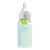 imageDr Browns Options Narrow Glass Bottle Sleeve 100 Silicone GlowintheDark BPAFree 8 oz 1Pack4 oz  Mint