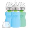 imageDr Browns Options WideNeck Glass Bottle Sleeve 100 Silicone GlowintheDark BPAFree 9 oz 1PackMint  9oz