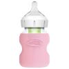 imageDr Browns Options WideNeck Glass Bottle Sleeve 100 Silicone GlowintheDark BPAFree 9 oz 1PackPink  5oz