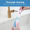 imageDr Browns Reusable Sponge Baby Bottle Cleaning Brush Set with Suction Cup Stand Scrubber and Nipple Cleaner Pink 3 Pack1Pack  Pink Bottle Brush
