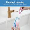 imageDr Browns Reusable Sponge Baby Bottle Cleaning Brush Set with Suction Cup Stand Scrubber and Nipple Cleaner Pink 3 Pack2 Pack  Pink Bottle Brush