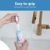 imageDr Browns Reusable Sponge Baby Bottle Cleaning Brush Set with Suction Cup Stand Scrubber and Nipple Cleaner Pink 3 Pack3Pack  Pink Bottle Brush