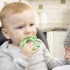 imageDr Browns Silicone Starter Spoon and Teether for Babies and Infants Turtles 1 Pack 4m1Pack  Starter Spoon