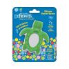 imageDr Browns Silicone Starter Spoon and Teether for Babies and Infants Turtles 1 Pack 4m1Pack  Starter Spoon