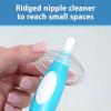 imageDr Browns Soft Touch No Scratch Baby Bottle Cleaning Brush Nipple Cleaner with Stand and Storage Clip BPA Free Blue 1Pack1 Pack