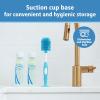 imageDr Browns Soft Touch No Scratch Baby Bottle Cleaning Brush Nipple Cleaner with Stand and Storage Clip BPA Free Blue 1Pack1 Pack