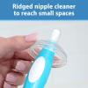 imageDr Browns Soft Touch No Scratch Baby Bottle Cleaning Brush Nipple Cleaner with Stand and Storage Clip BPA Free Blue 1Pack1 Pack
