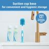 imageDr Browns Soft Touch No Scratch Baby Bottle Cleaning Brush Nipple Cleaner with Stand and Storage Clip BPA Free Blue 1Pack1 Pack