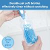 imageDr Browns Soft Touch No Scratch Baby Bottle Cleaning Brush Nipple Cleaner with Stand and Storage Clip BPA Free Blue 1Pack1 Pack