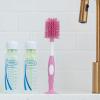 imageDr Browns Soft Touch No Scratch Baby Bottle Cleaning Brush Nipple Cleaner with Stand and Storage Clip BPA Free Blue 1PackPack of 2