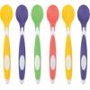 imageDr Browns TempCheck Temperature ColorChanging Spoons for Babies and Toddlers BPA Free 4 Count Pack of 1SoftTip Toddler Feeding Spoons  6 Pack