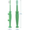 imageDr Browns Toddler Toothbrush Dinosaur Green 1Pack1 Count Pack of 1