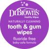 imageDr Browns Tooth and Gum Wipes 30 Count1 Pack  Grape