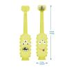 imageDr Browns ToothScrubber Toddler Toothbrush TripleSided Training Toothbrush with Suction Cup Base Green Monster Baby Oral Care Ages 14 Years1 Pack  Green Monster
