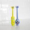 imageDr Browns ToothScrubber Toddler Toothbrush TripleSided Training Toothbrush with Suction Cup Base Green Monster Baby Oral Care Ages 14 Years1 Pack  Green Monster