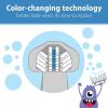 imageDr Browns ToothScrubber Toddler Toothbrush TripleSided Training Toothbrush with Suction Cup Base Green Monster Baby Oral Care Ages 14 Years2 Pack  Toddler Toothbrush  Purple Monster  Flamingo