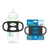 imageDr Browns WideNeck Baby Bottle Handles 100 Silicone Easy Grip Removable Handles for Bottle to Sippy Cup Transition Black 4m
