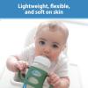 imageDr Browns WideNeck Baby Bottle Handles 100 Silicone Easy Grip Removable Handles for Bottle to Sippy Cup Transition Gray 4m