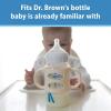 imageDr Browns WideNeck Baby Bottle Handles 100 Silicone Easy Grip Removable Handles for Bottle to Sippy Cup Transition Pink 4m