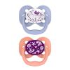 imageDr Browns Advantage GlowintheDark Baby Pacifier Fully Symmetrical Soother with Soft Silicone Bulb Blue SunriseBlue Ocean 06m BPA Free 4 Pack2 Pack  GlowintheDark Coral Ocean