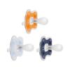 imageDr Browns Advantage OnePiece Silicone Baby Pacifier Fully Symmetrical Soother Dark BlueLight BlueOrange 618m BPA Free 3 Pack3 Pack  Dark BlueLight BlueOrange