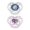 imageDr Browns Advantage Symmetrical Pacifier with Air Flow  Blue GlowinTheDark  2Pack  618m Pack of 22 Pack  GlowintheDark Purple Nature