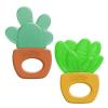 imageDr Browns AquaCool WaterFilled Teether Cooling Baby Teether Toy for Sore Gums Green Cactus BPA Free 3m 4 Pack