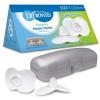 imageDr Browns Butterfly Breastfeeding Nipple Shields for Protecting Sore Flat or Inverted Nipples Essential for Latching Difficulties with Microwave Sterilizer Carrying Case 20mmSize  1  20mm