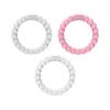 imageDr Browns Flexees Beaded Teether Rings 100 Silicone Soft ampamp Easy to Hold Encourages SelfSoothe 3 Pack Blue Light Blue Black BPA Free 3m3 Pack  Pink  White  Gray