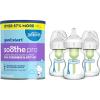 imageDr Browns Good Start Baby Formula Powder 306 Ounce ampamp Natural Flow AntiColic Options WideNeck Glass Baby Bottles 5 oz150 mL with Level 1 Slow Flow Nipple 3 Pack 0m